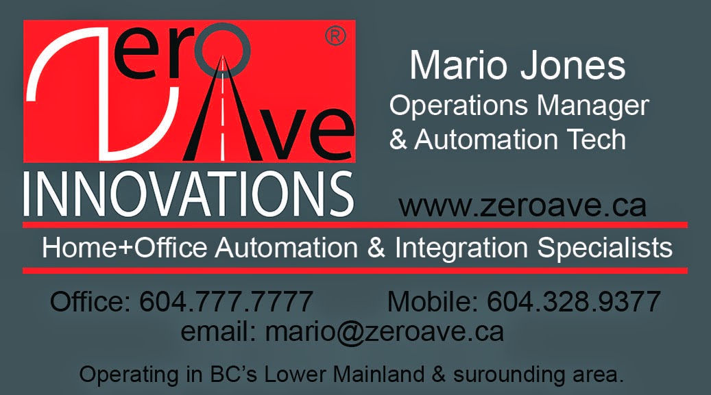 Zero Ave Business Card