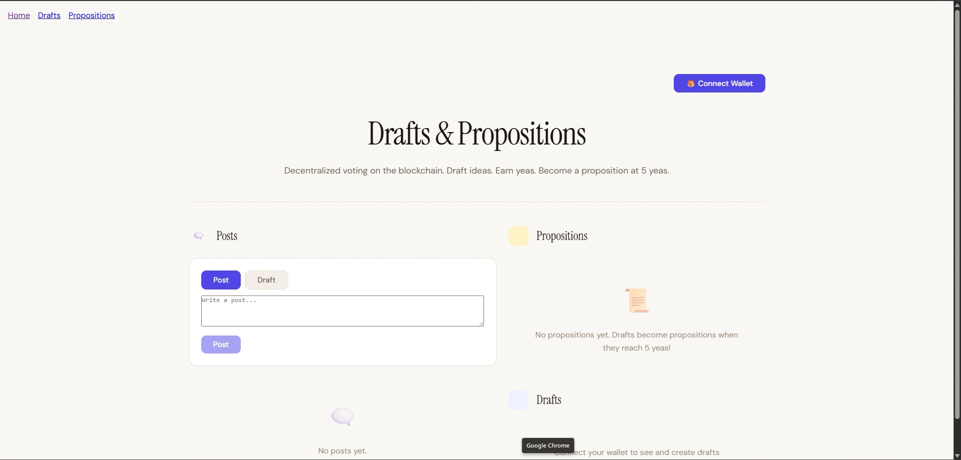 Draft Prop | Blockchain Voting App