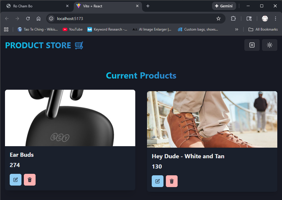 Full Stack (MERN) Product Store App